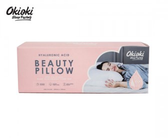 Okioki 玻尿酸美颜枕头 粉色包装（65% 再生纤维+35%棉）【下单后预计7天内发货】